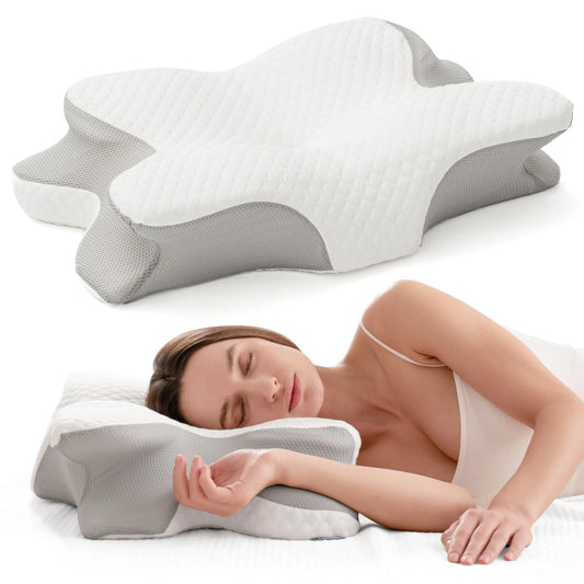 Alcedo neck pillow, orthopedic pillow, suitable for side sleepers, back sleepers, and stomach sleepers.