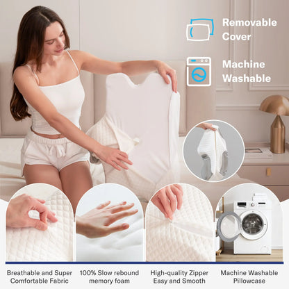 Alcedo neck pillow, orthopedic pillow, suitable for side sleepers, back sleepers, and stomach sleepers.