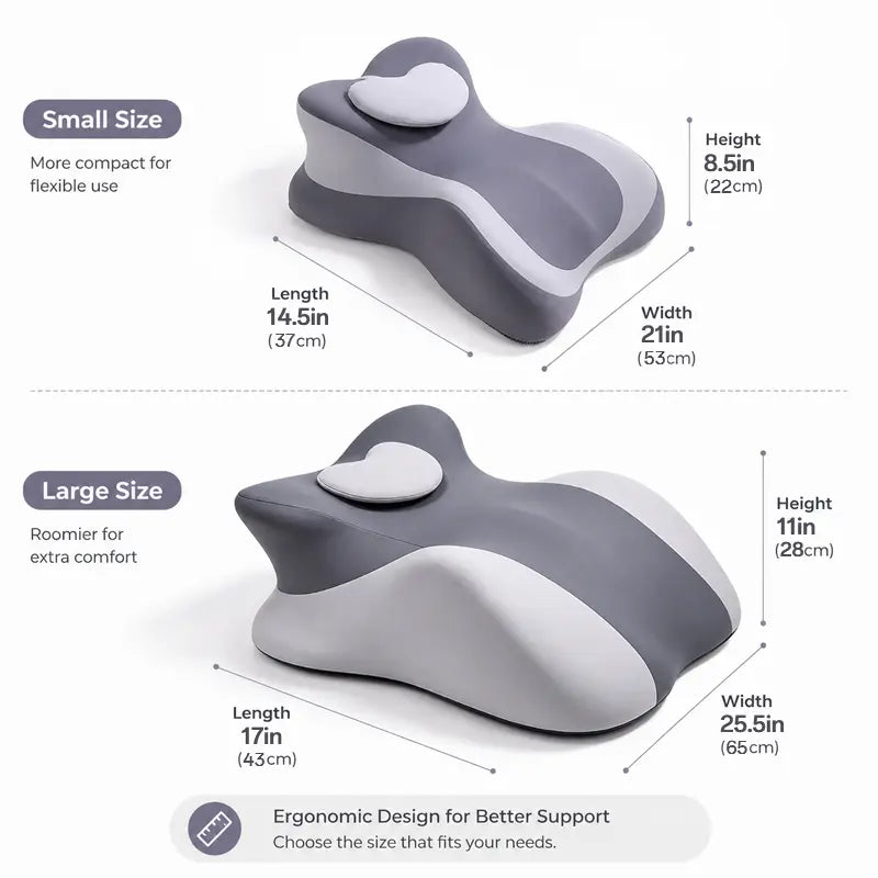 Ergonomic prone-position pillow - cool memory foam cushion