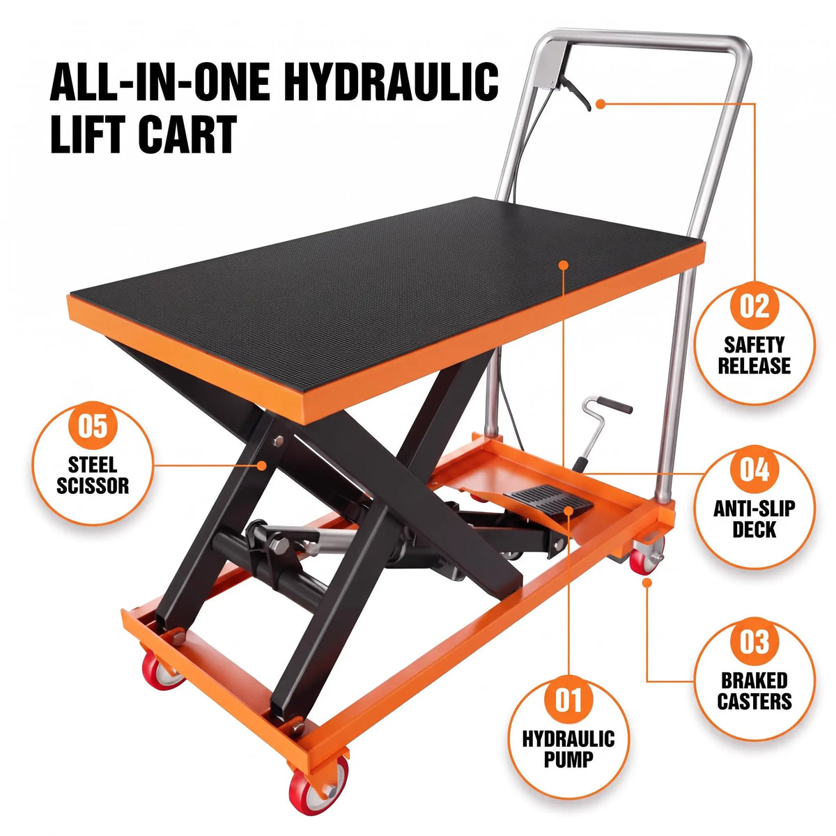 Garvee 1100 lb Hydraulic Lifting Platform