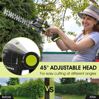 SAKER 20V Cordless Hedge Trimmer and Lawn Mower Set