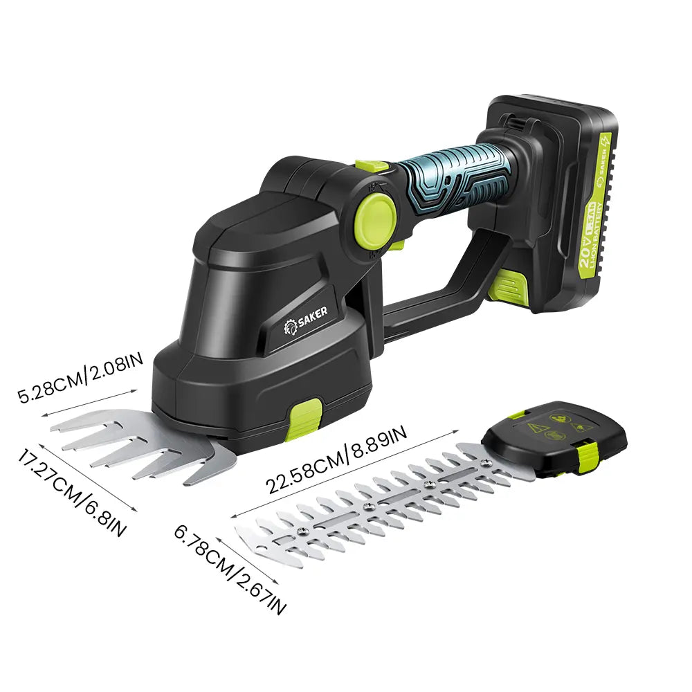 SAKER 20V Cordless Hedge Trimmer and Lawn Mower Set