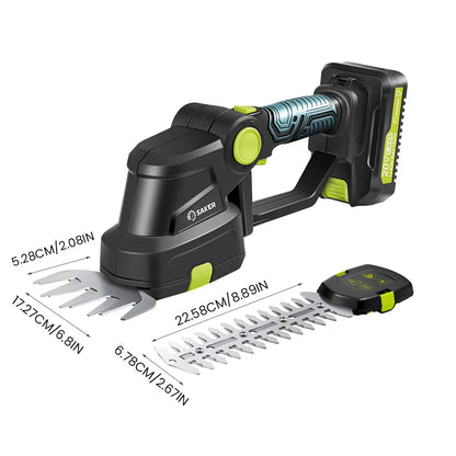 SAKER 20V Cordless Hedge Trimmer and Lawn Mower Set