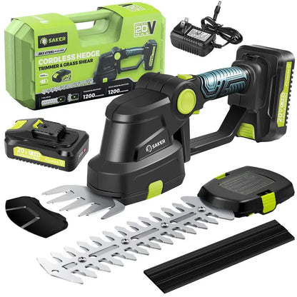 SAKER 20V Cordless Hedge Trimmer and Lawn Mower Set